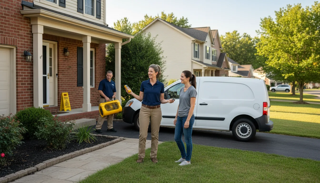 Residential water damage restoration in Dundee, IL